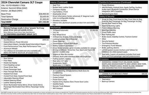 2024 Chevrolet Camaro 3LT