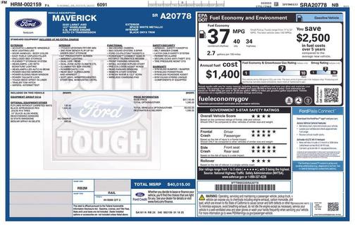 Azure Gray Met Tri-Coat 2025 Ford Maverick Lariat