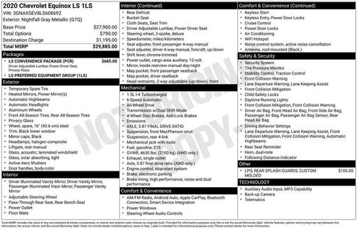 2020 Chevrolet Equinox LS