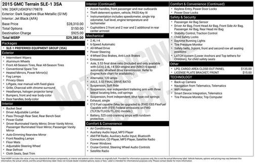 2015 GMC Terrain SLE-1