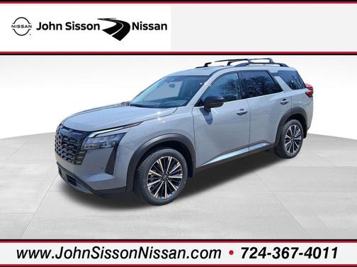 Boulder Gray Pearl 2026 Nissan Pathfinder Platinum