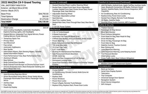 2022 Mazda CX-9 Grand Touring