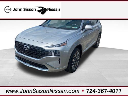 Shimmering Silver Pearl 2023 Hyundai SANTA FE Calligraphy