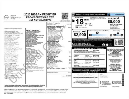 2025 Nissan Frontier PRO-4X