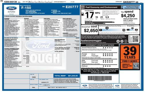 Bronze 2016 Ford F-150 Lariat