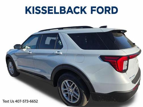 Space White Metallic 2026 Ford Explorer Active