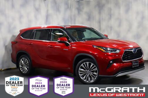 Ruby Flare Pearl 2020 Toyota Highlander Hybrid Platinum