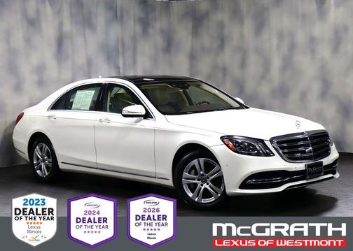 Diamond White 2018 Mercedes-Benz S-Class 4MATIC