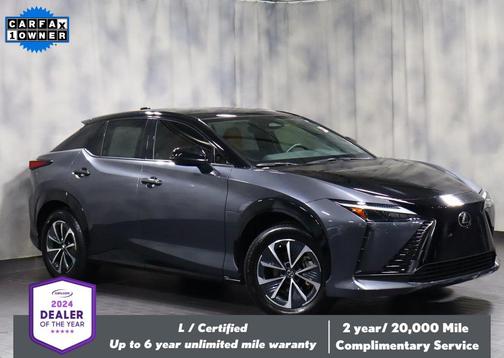 Cloudburst Gray/Black 2023 Lexus RZ 450e Premium