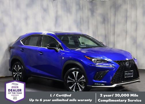 Ultrasonic Blue Mica 2.0 2021 Lexus NX 300 F Sport