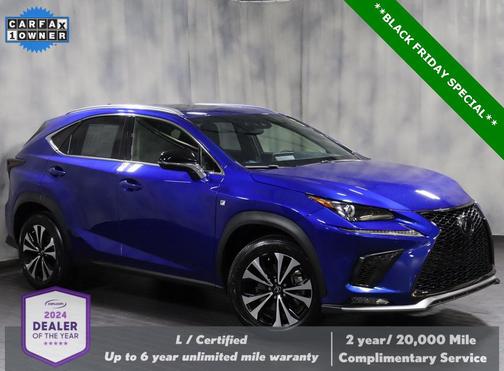 Ultrasonic Blue Mica 2.0 2021 Lexus NX 300 F Sport