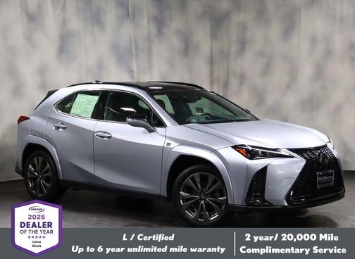 Iridium with Obsidian Roof 2024 Lexus UX 250h F Sport