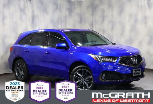 Apex Blue Pearl 2019 Acura MDX 3.5L Technology & A-Spec Pkgs
