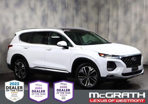 Quartz White 2019 Hyundai SANTA FE Limited 2.0T