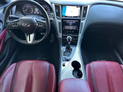 Silver 2017 INFINITI Q60 3.0t Red Sport 400