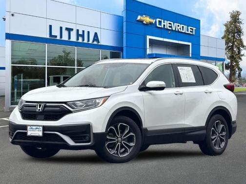 Platinum White Pearl 2022 Honda CR-V EX