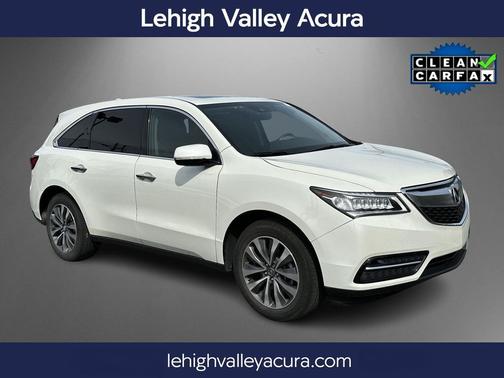 White Diamond Pearl 2016 Acura MDX 3.5L w/Technology Package
