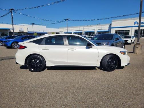 Platinum White Pearl 2026 Honda Civic Hybrid Sport