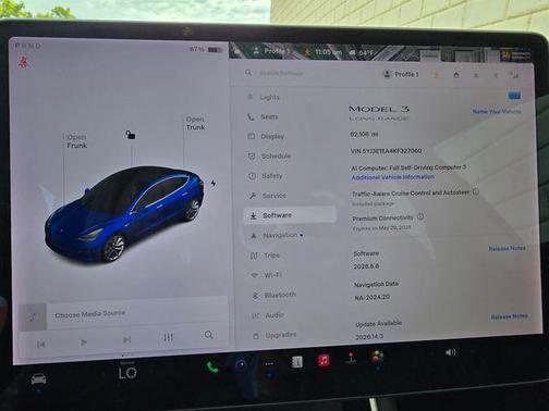 Deep Blue Metallic 2019 Tesla Model 3 Long Range