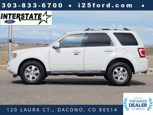 WHITE SUEDE 2012 Ford Escape Limited