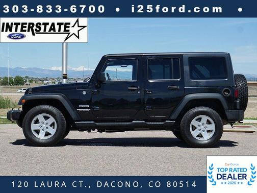 Black Clearcoat 2015 Jeep Wrangler Unlimited Sport