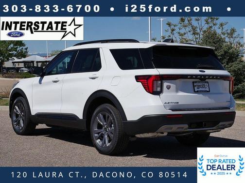 Star White Metallic Tri-Coat 2026 Ford Explorer Active