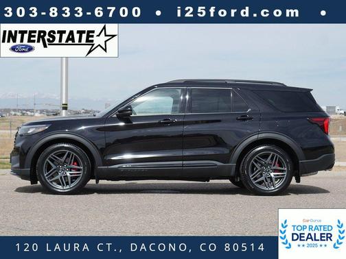 AGATE BLACK METALLIC 2025 Ford Explorer ST