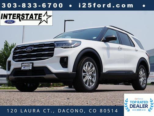 Star White Metallic Tri-Coat 2026 Ford Explorer Active