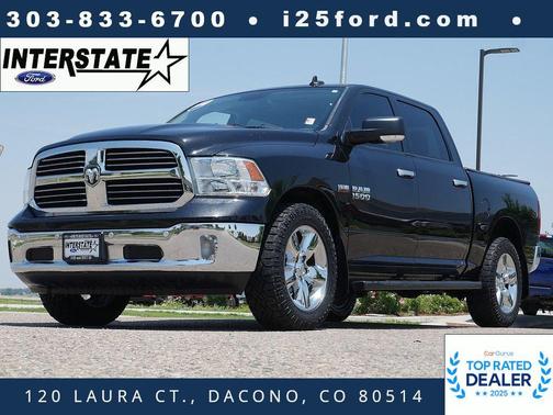 Brilliant Black Crystal Pearlcoat 2016 RAM 1500 Big Horn