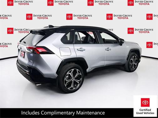 Silver Sky Metallic/Midnight Black Metallic 2024 Toyota RAV4 Prime XSE