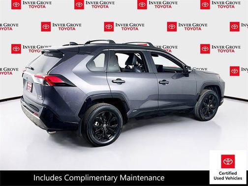 Magnetic Gray Metallic/Midnight Black Metallic 2024 Toyota RAV4 Hybrid SE