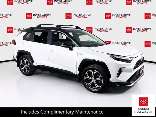 Wind Chill Pearl/Midnight Black Metallic 2023 Toyota RAV4 Prime XSE