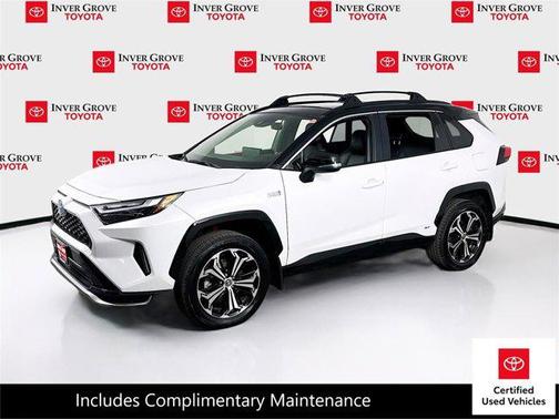 Wind Chill Pearl/Midnight Black Metallic 2023 Toyota RAV4 Prime XSE