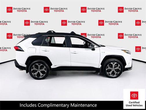 Wind Chill Pearl/Midnight Black Metallic 2023 Toyota RAV4 Prime XSE