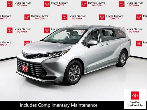 Silver 2021 Toyota Sienna LE