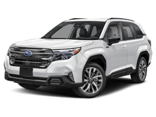 Crystal White Pearl 2025 Subaru Forester Hybrid Touring