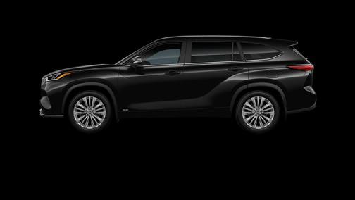 Midnight Black 2026 Toyota Highlander Hybrid Platinum