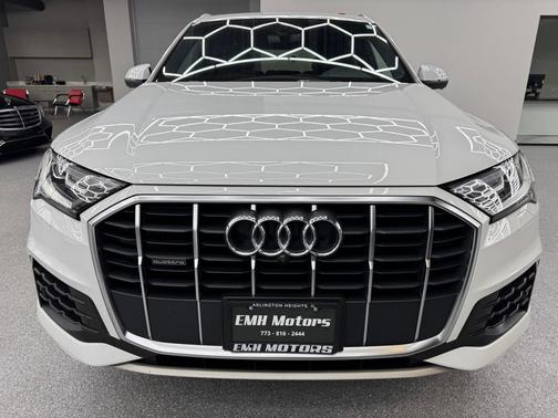 WHITE 2021 Audi Q7 45 Premium