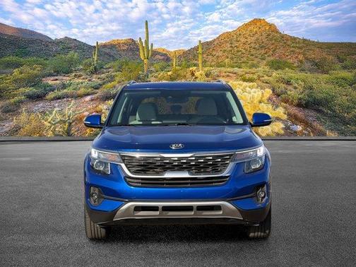 Neptune Blue 2021 Kia Seltos EX