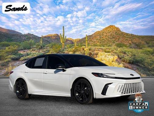 White 2025 Toyota Camry XSE
