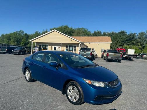 Blue 2014 Honda Civic LX