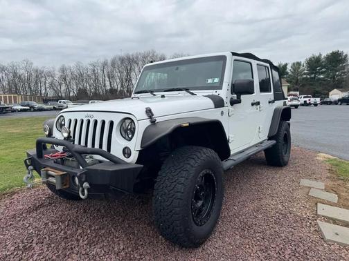 White 2014 Jeep Wrangler Unlimited Sport