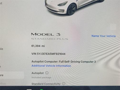 2021 Tesla Model 3 Standard Range Plus