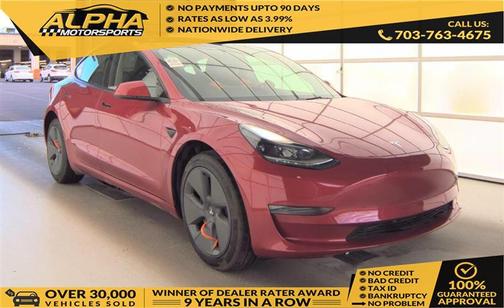 Red Multi-Coat 2023 Tesla Model 3 Standard Range