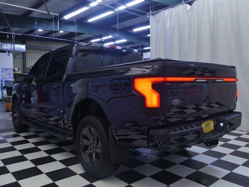 Antimatter Blue Metallic 2022 Ford F-150 Lightning LARIAT