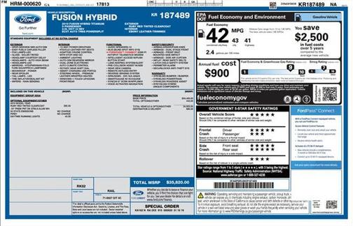 2019 Ford Fusion Hybrid Titanium