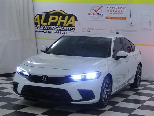Platinum White Pearl 2024 Honda Civic LX