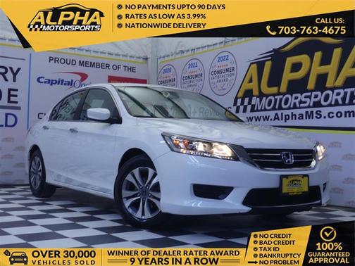 White Orchid Pearl 2014 Honda Accord LX