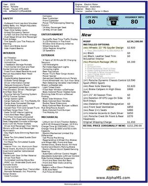 2023 Porsche Taycan GTS