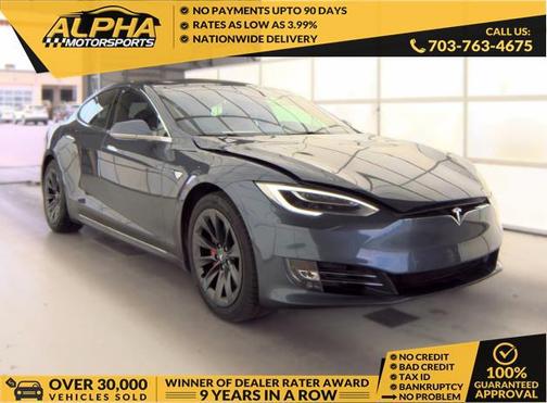 Gray 2020 Tesla Model S Performance